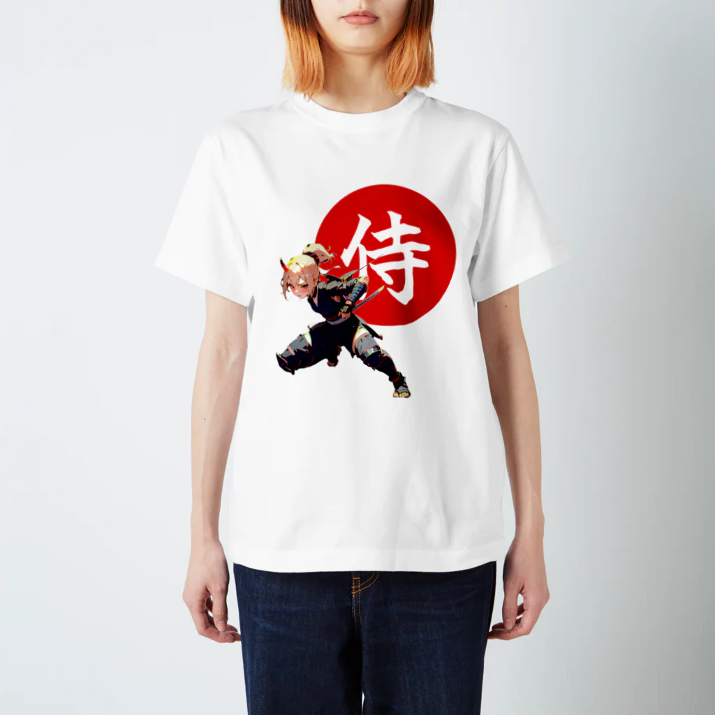 Hentai Cyberpunkのsamurai girl スタンダードTシャツ