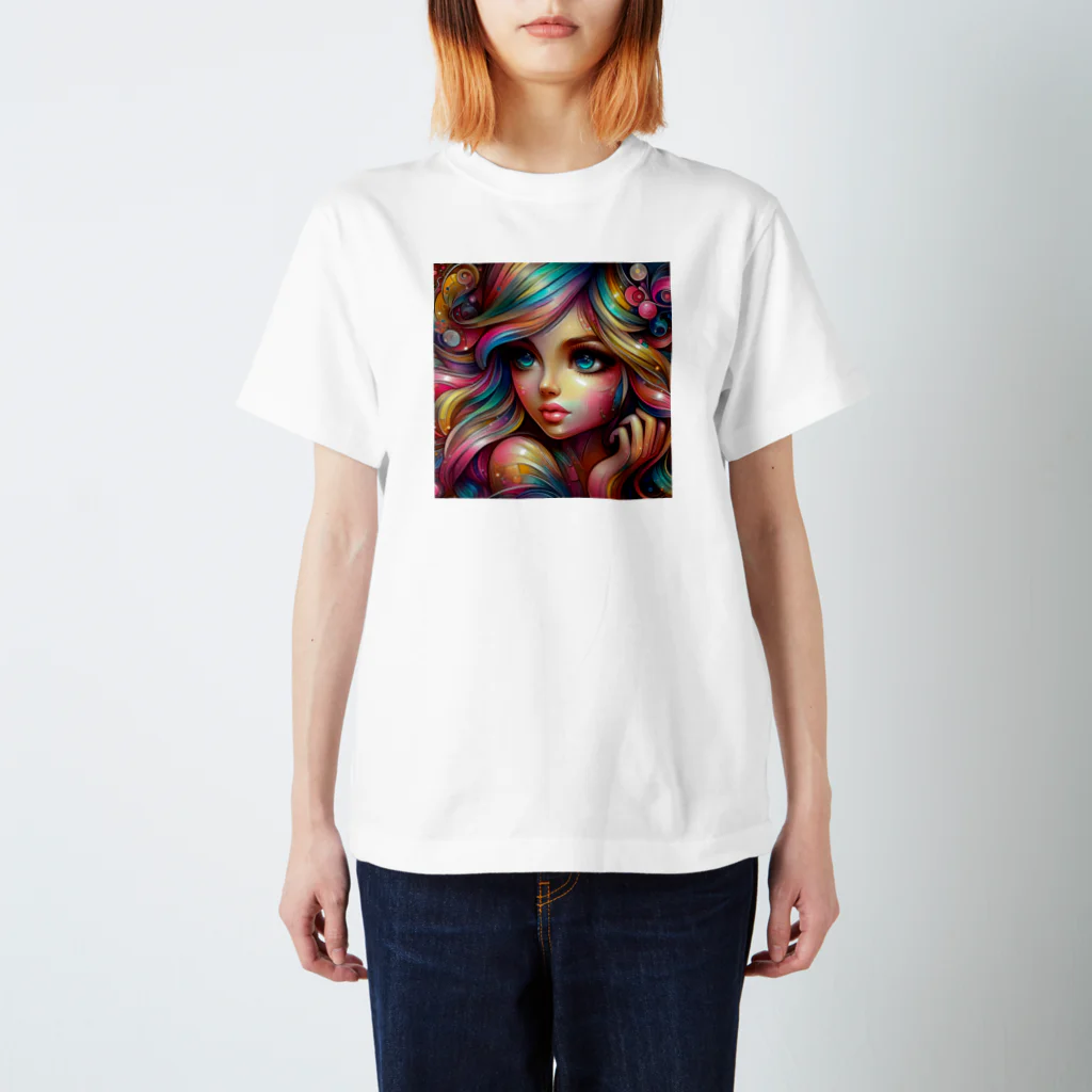 momoart8888の魅惑の女の子🩷 スタンダードTシャツ