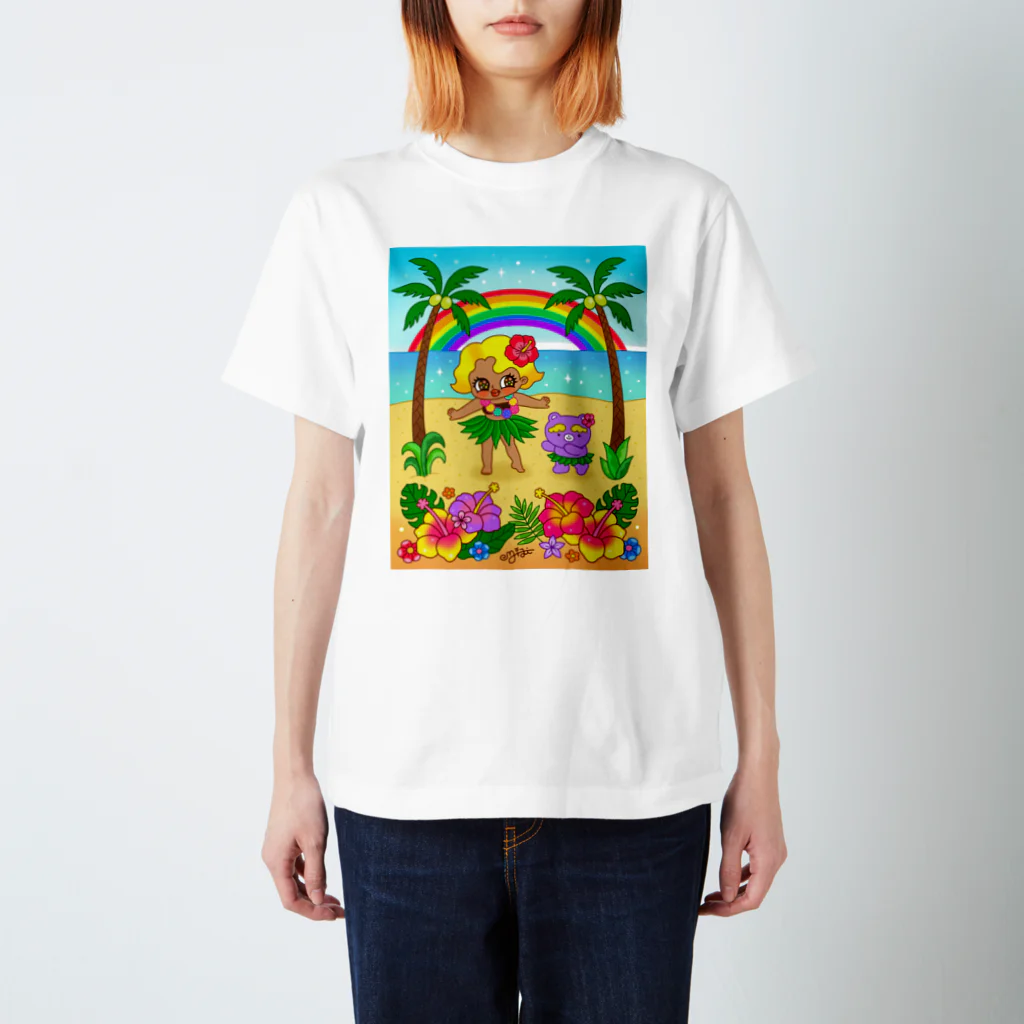 ミジワールドSUZURIショップのフラダンス Regular Fit T-Shirt