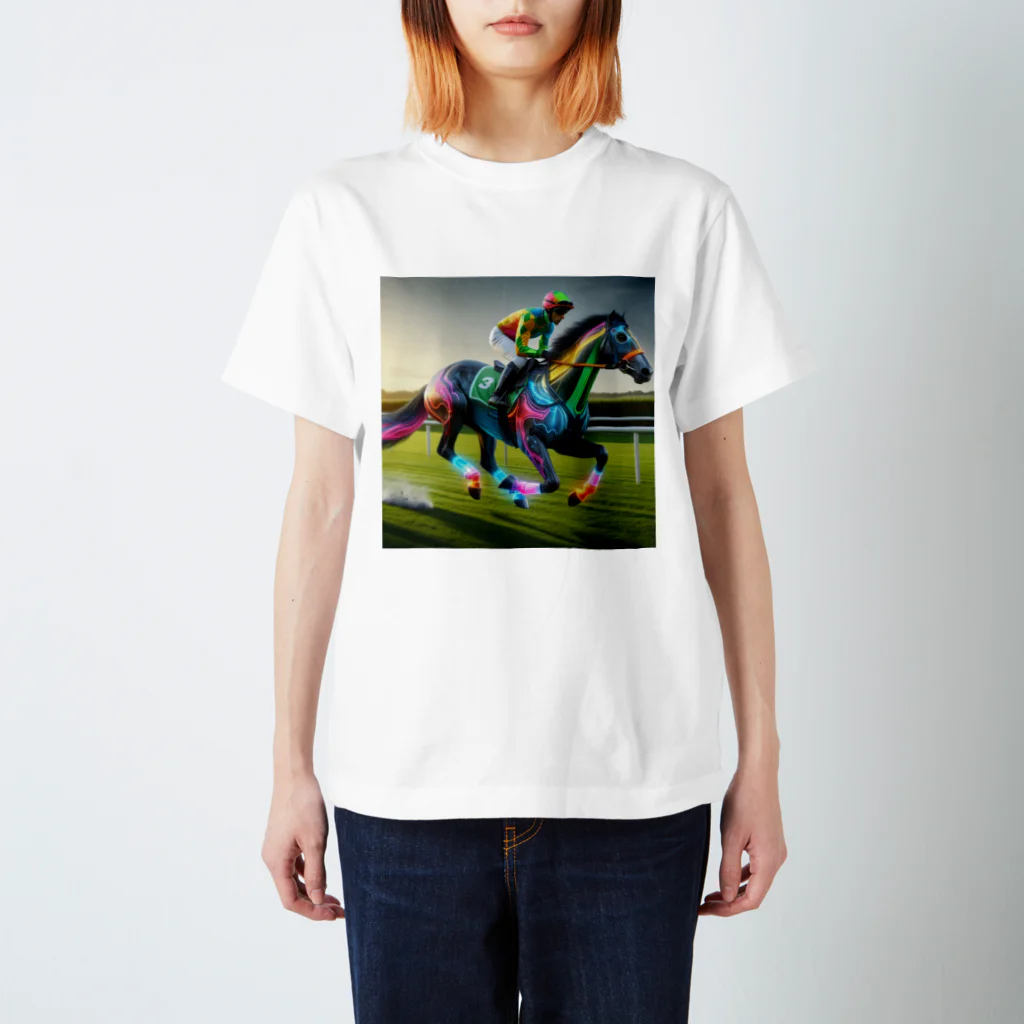 SA_YA_KAのHorse racing Regular Fit T-Shirt