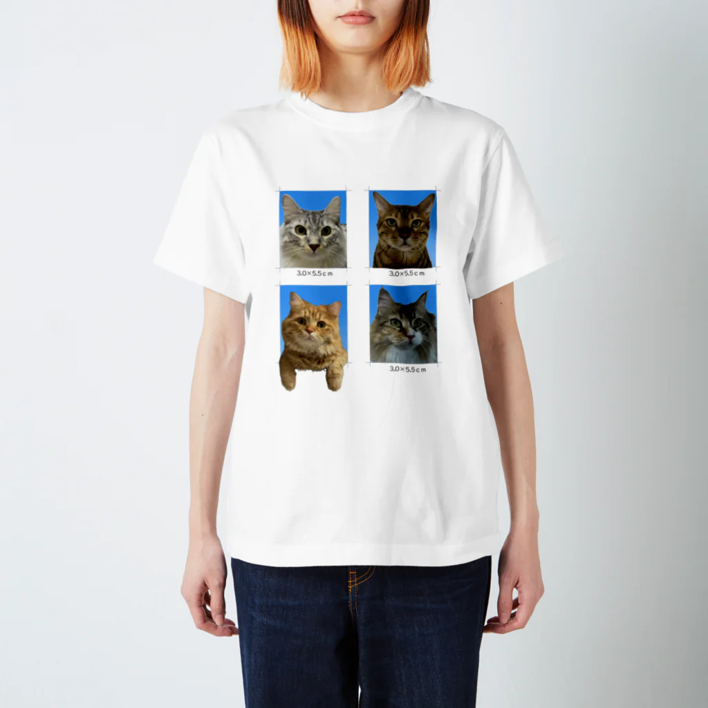 オルカネロの我が猫証明写真グッズ スタンダードTシャツ