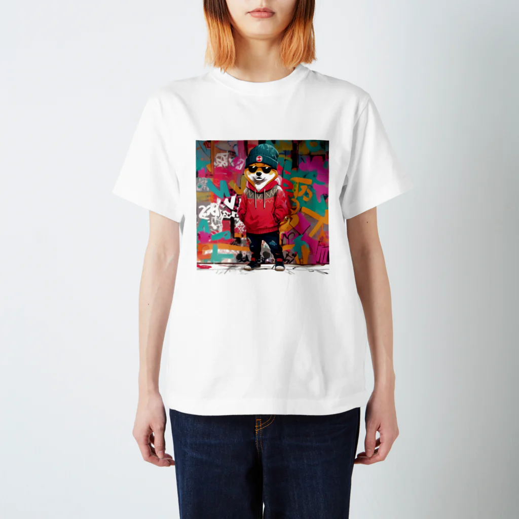 GRAFFITYのdog-man-1 Regular Fit T-Shirt