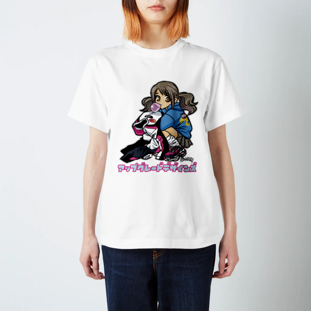 UP GRADE COLORSのぐれこちゃん Regular Fit T-Shirt