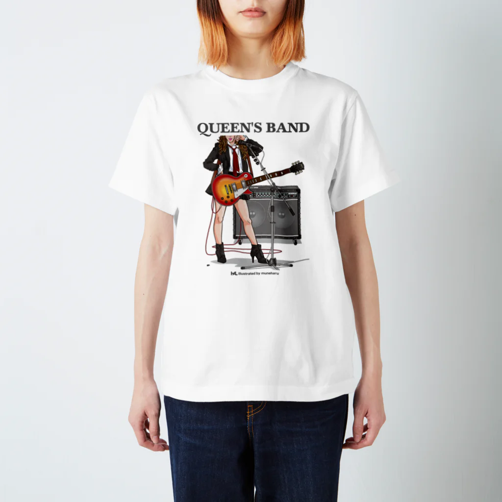 illustrator_HaLのGuiter〜Queen's Band Regular Fit T-Shirt