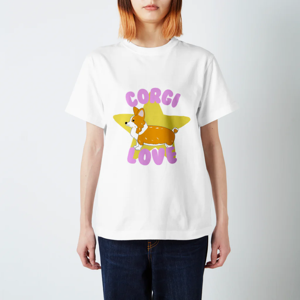 buuchapのコーギーLOVE スタンダードTシャツ