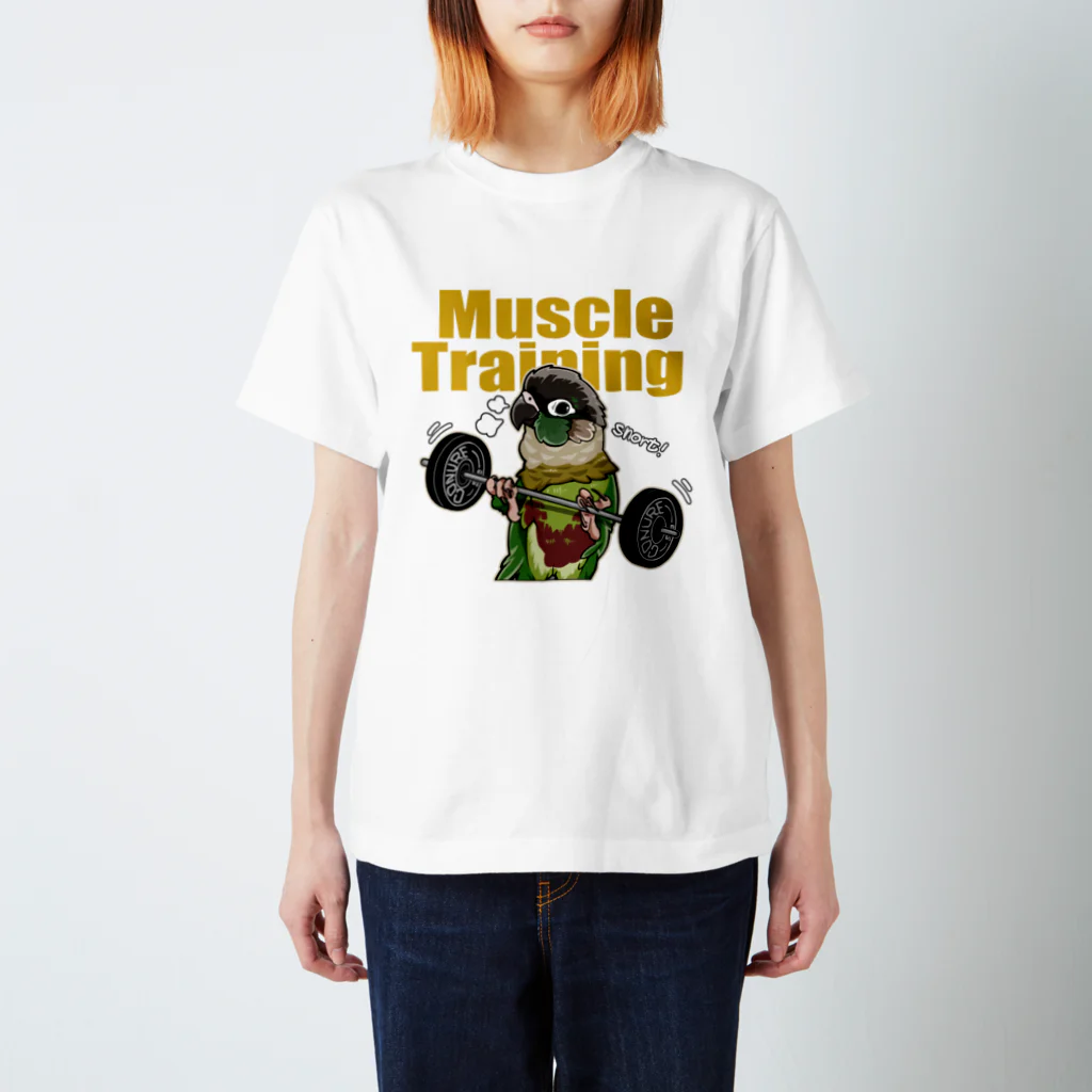 ウロコインコてんびん家の筋トレウロコ Regular Fit T-Shirt