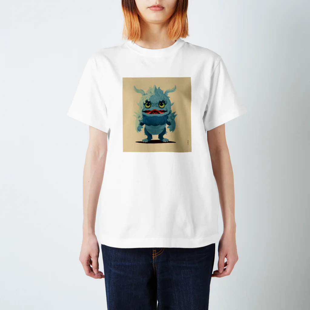 goblinakiyamaのdigital 怪獣 003 スタンダードTシャツ