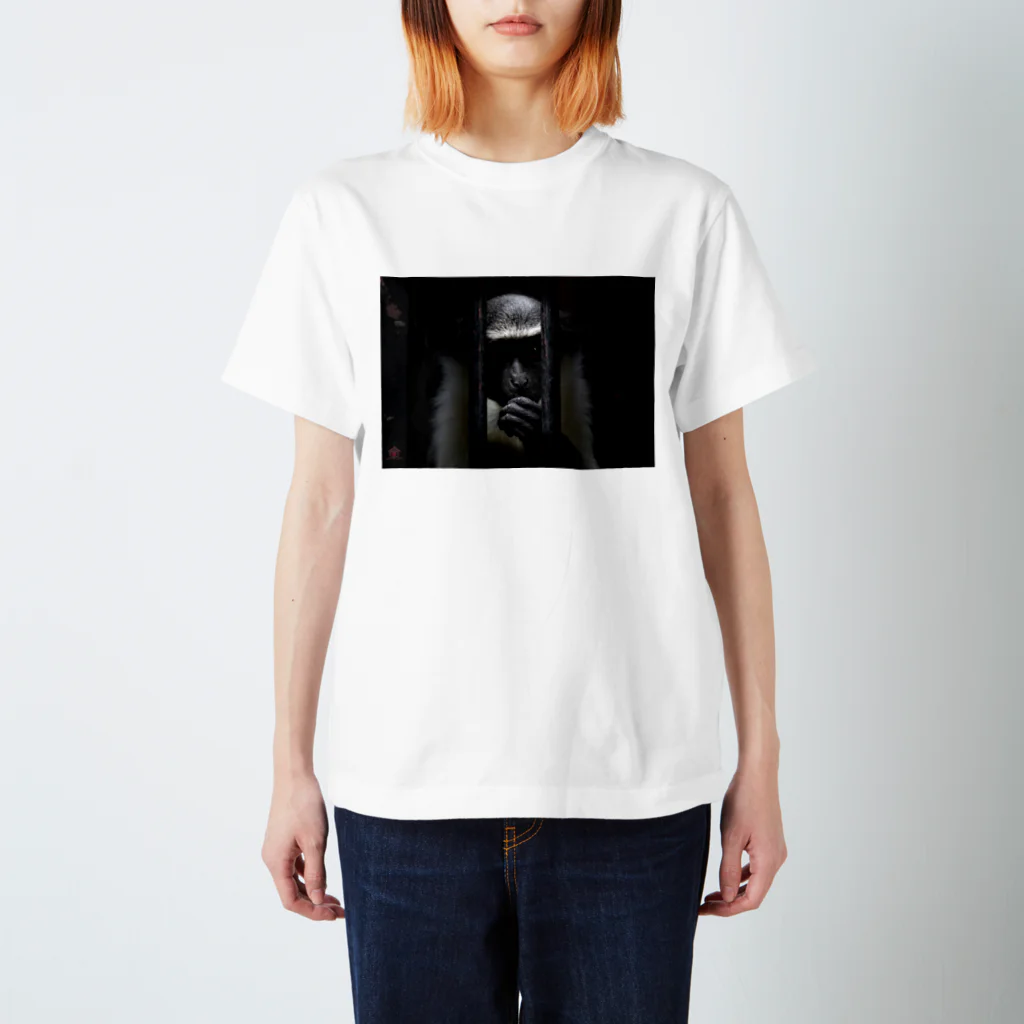 しゃくろーphotoのGaze to the outside Regular Fit T-Shirt