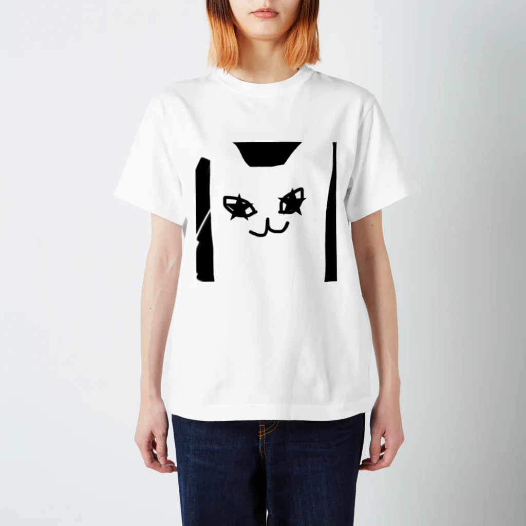 ★猫のお店のしろぬき★猫(ブラック) Regular Fit T-Shirt