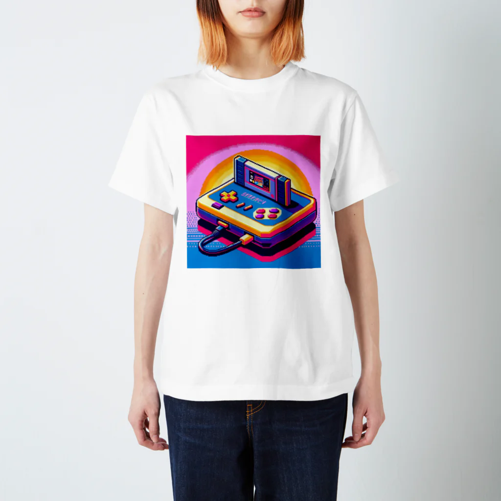 ドット職人のピクセルアート　レトロゲーム スタンダードTシャツ