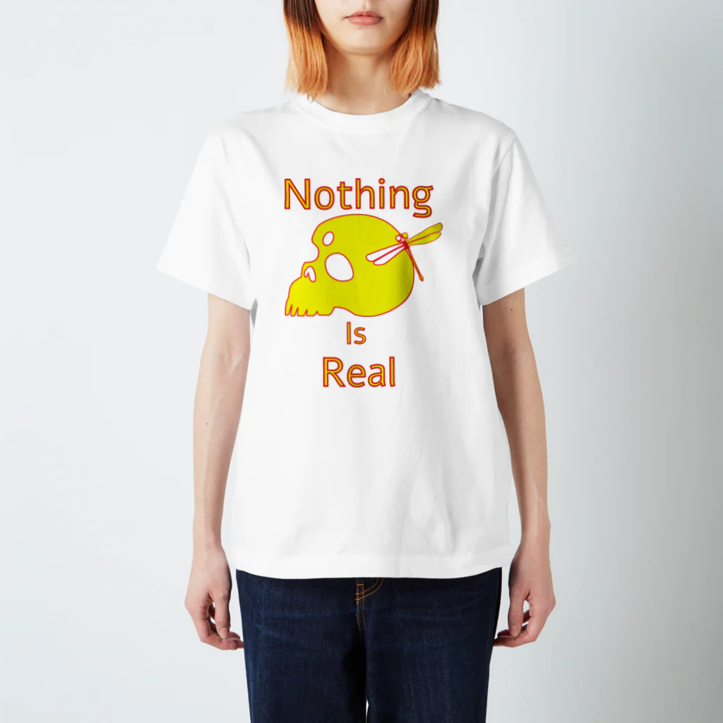 『NG （Niche・Gate）』ニッチゲート-- IN SUZURIのNothing Is Real.（黄色） スタンダードTシャツ