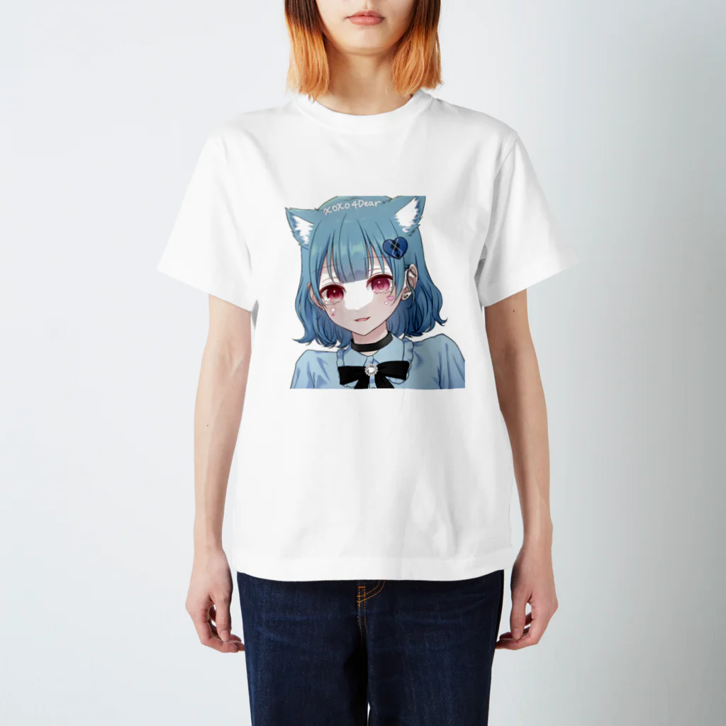 猫耳少女のダイヤ スタンダードTシャツ