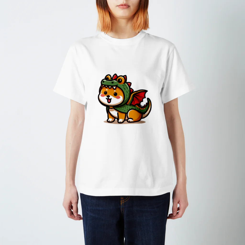 KENFUKUのしばいぬドラゴン スタンダードTシャツ