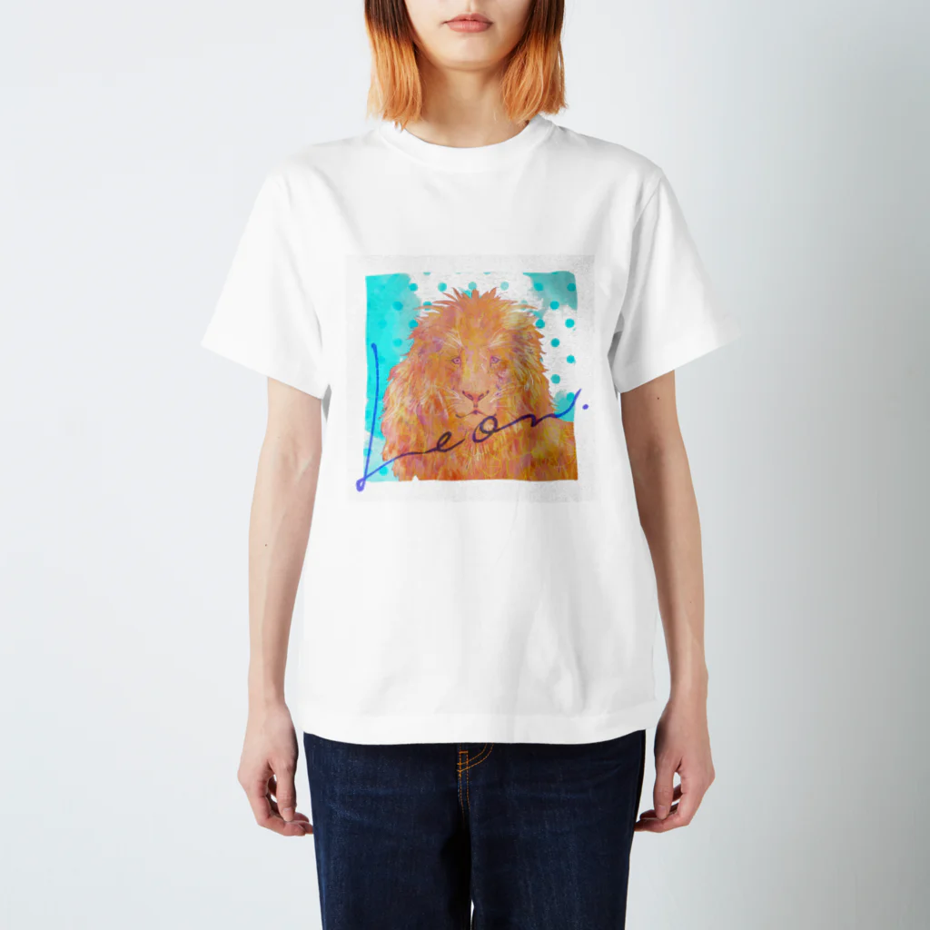 ゆうぐれなしょっぷのらいおんさん スタンダードTシャツ