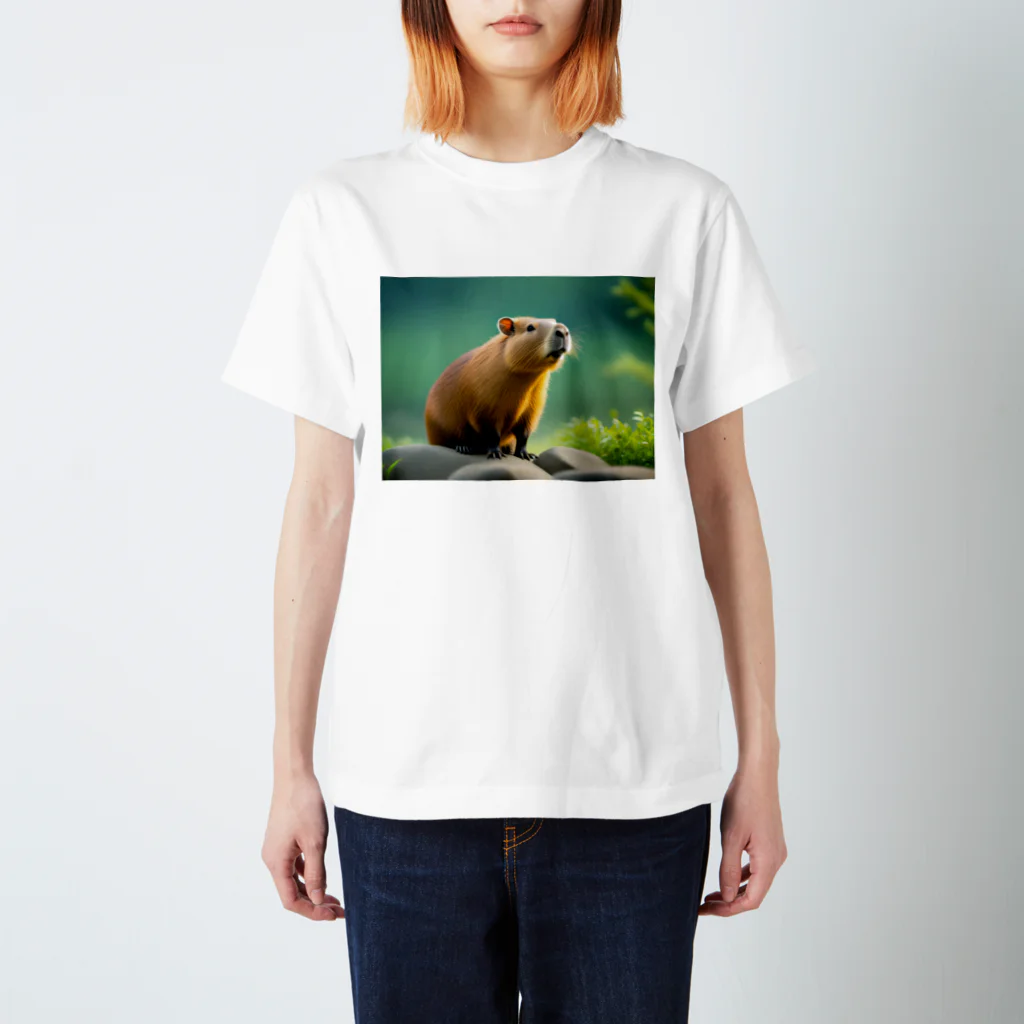 ジャパネットケフィアの可愛いカピバラ Regular Fit T-Shirt