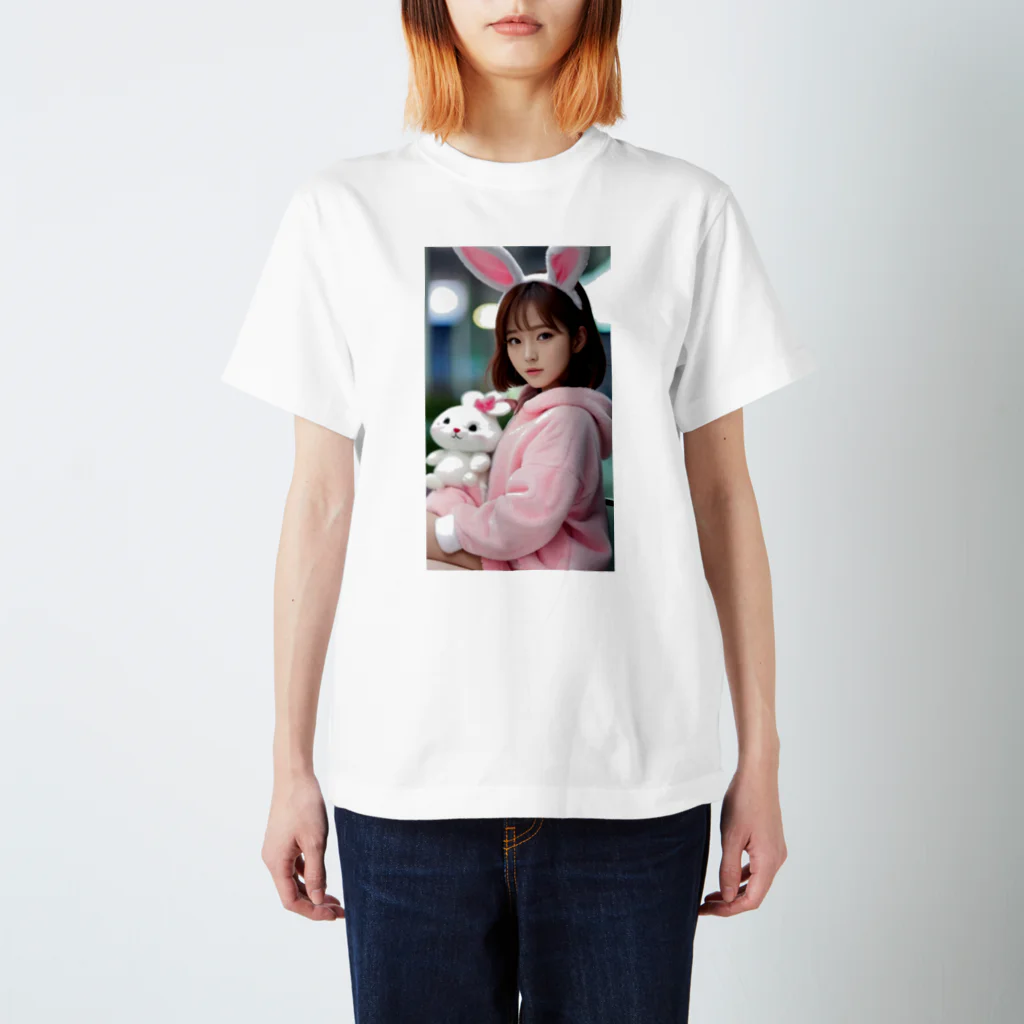 bijinngasyokuninの夢の世界の女の子 スタンダードTシャツ