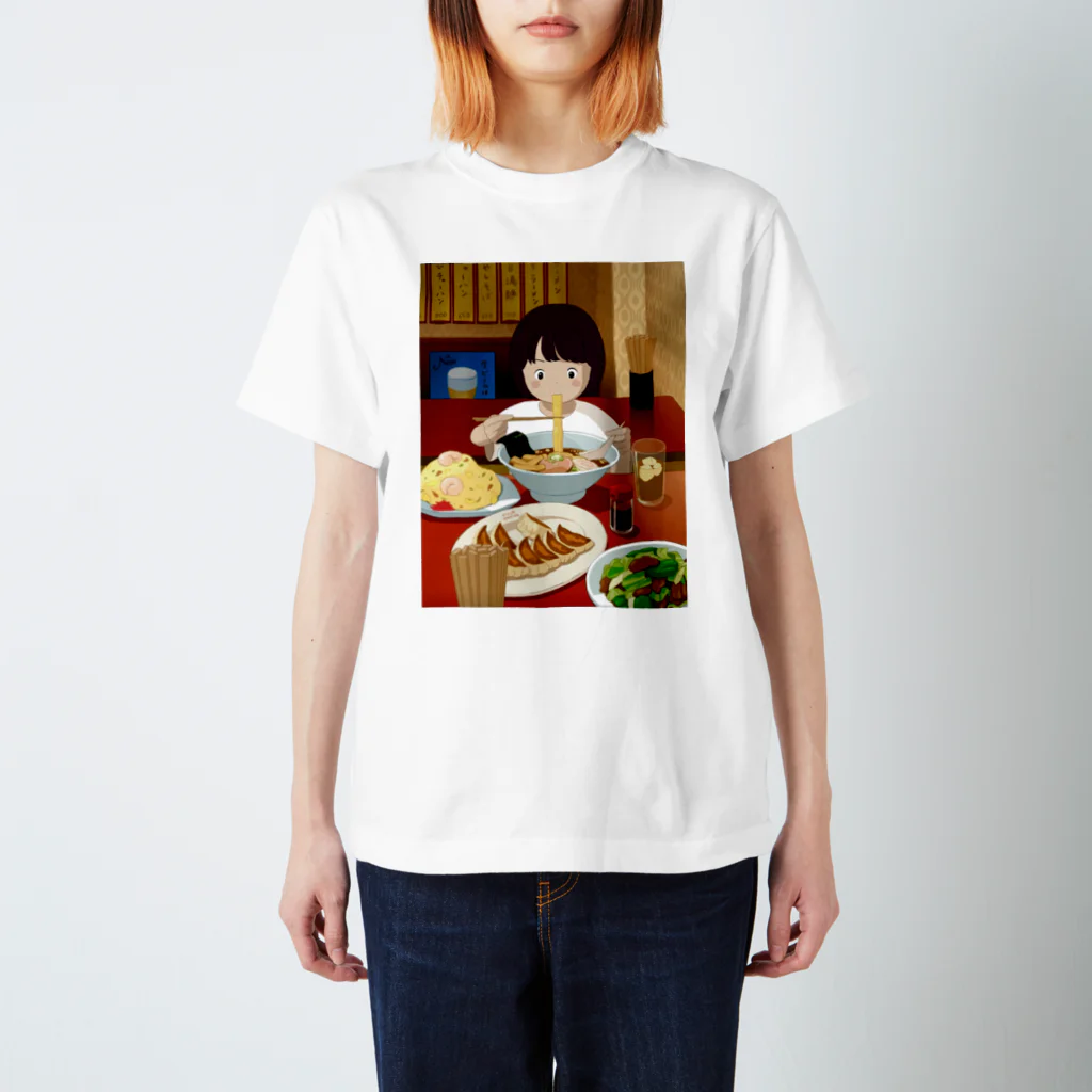 かに座/kaniza🦀SHOPの町中華🍜Japanese Chinese food スタンダードTシャツ