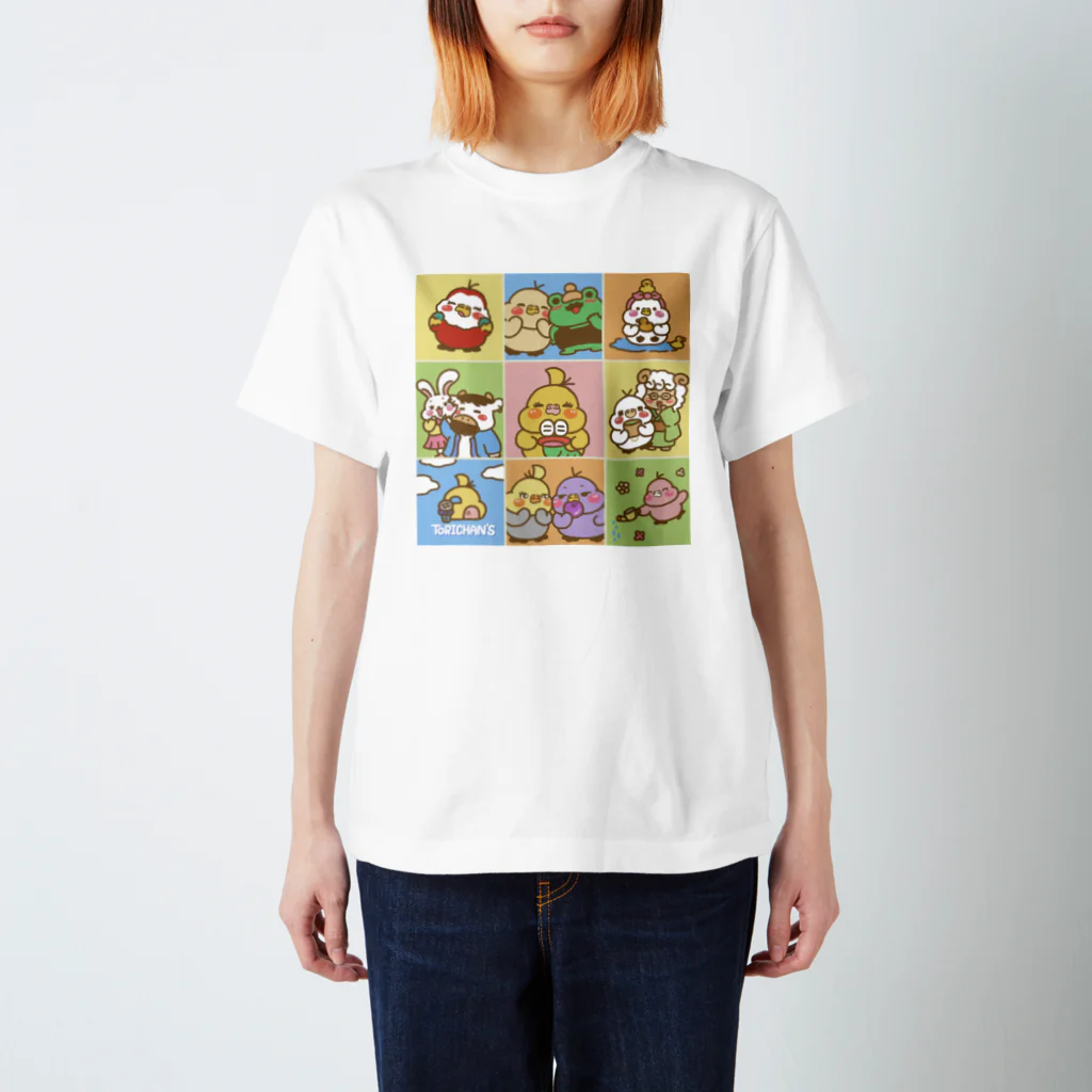 鳥ちゃんズの心がぽかぽか鳥ちゃんズ Regular Fit T-Shirt