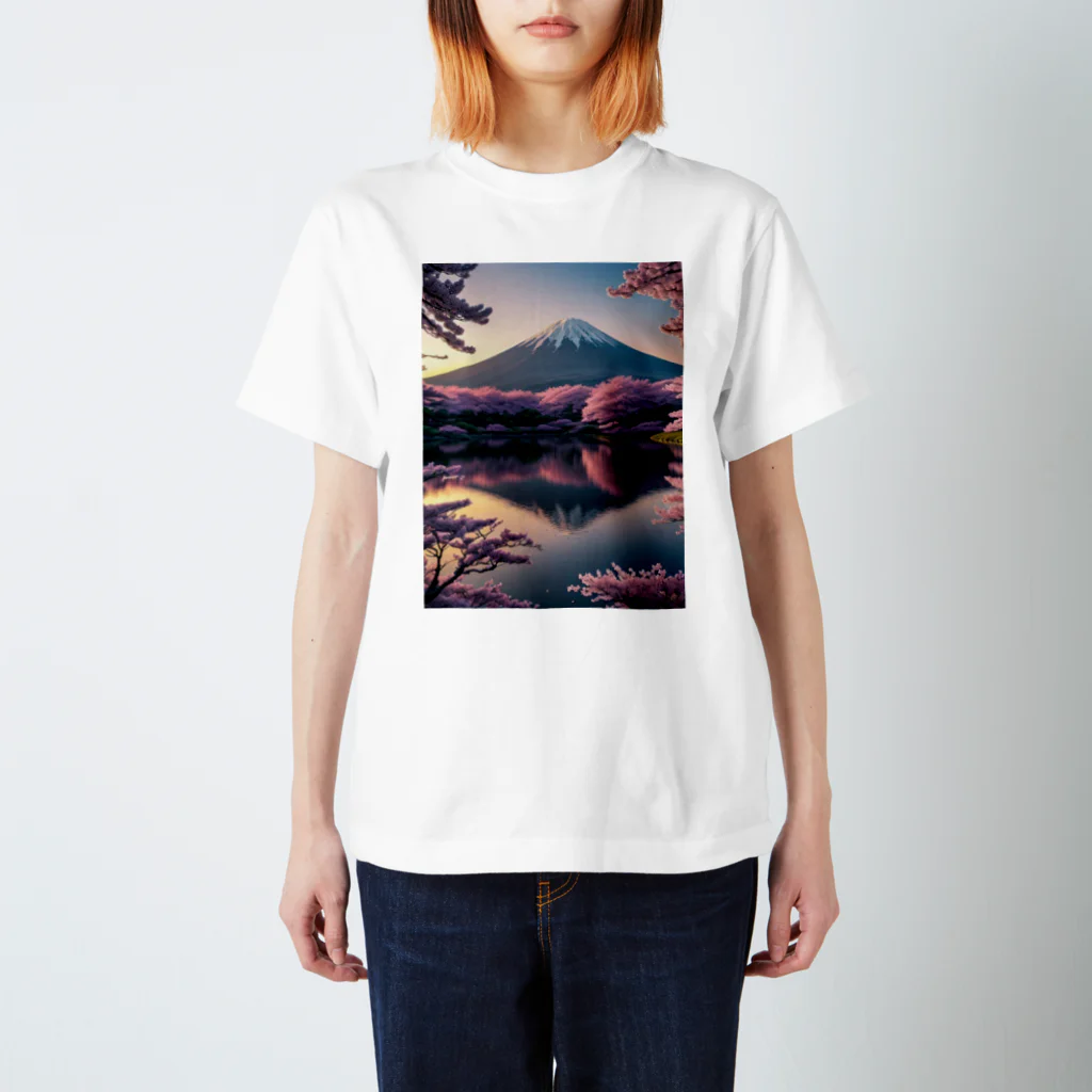 syaspのmount-Fuji Tシャツ　 スタンダードTシャツ