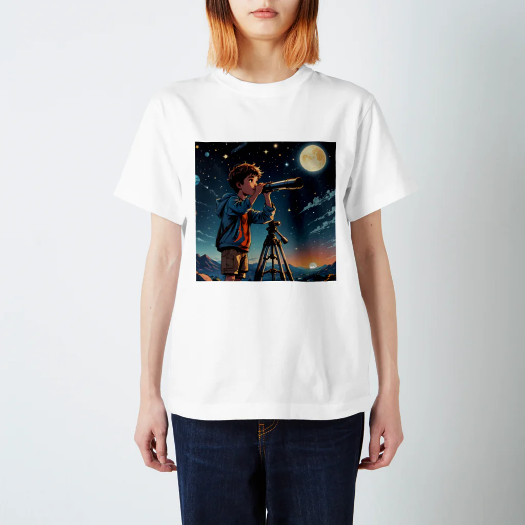 jintan0115の宇宙を夢見る少年 スタンダードTシャツ