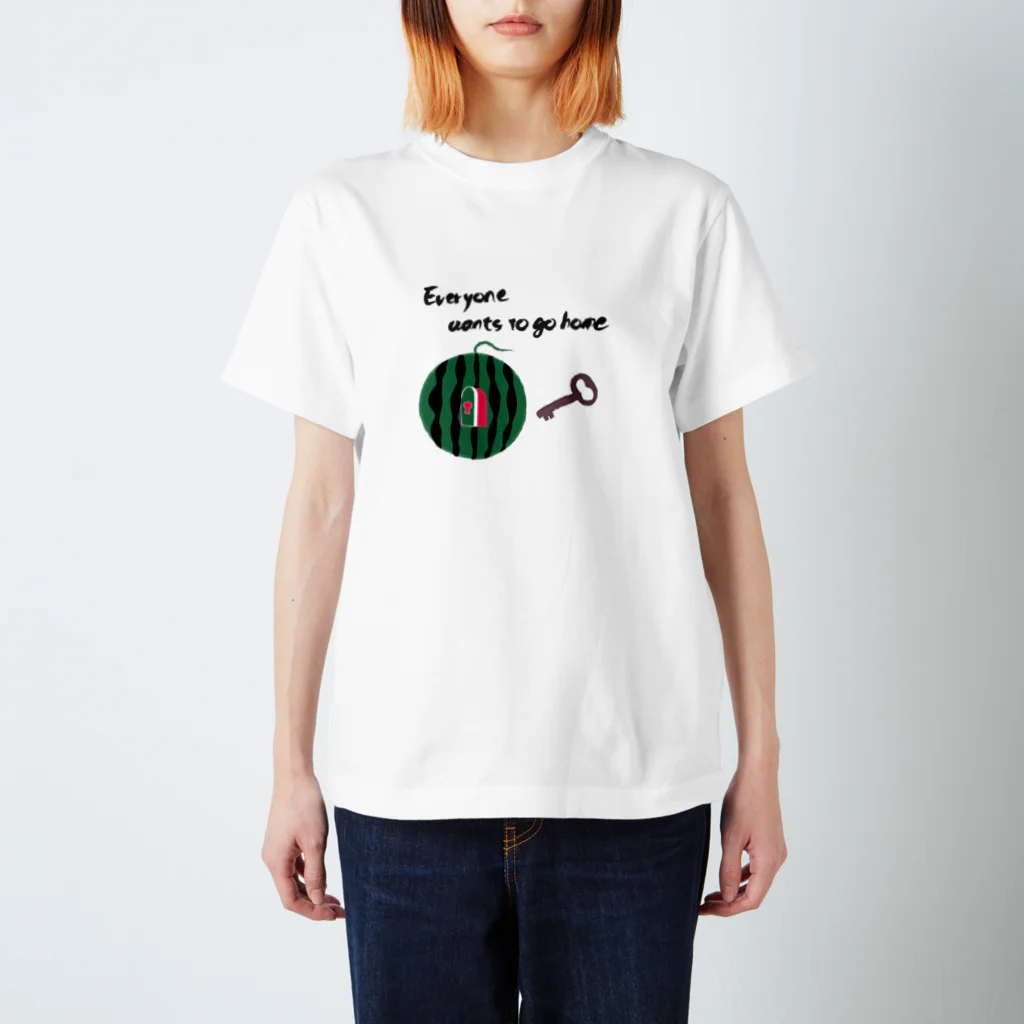 monokurockのスイカ everyone wants to go home スタンダード スタンダードTシャツ