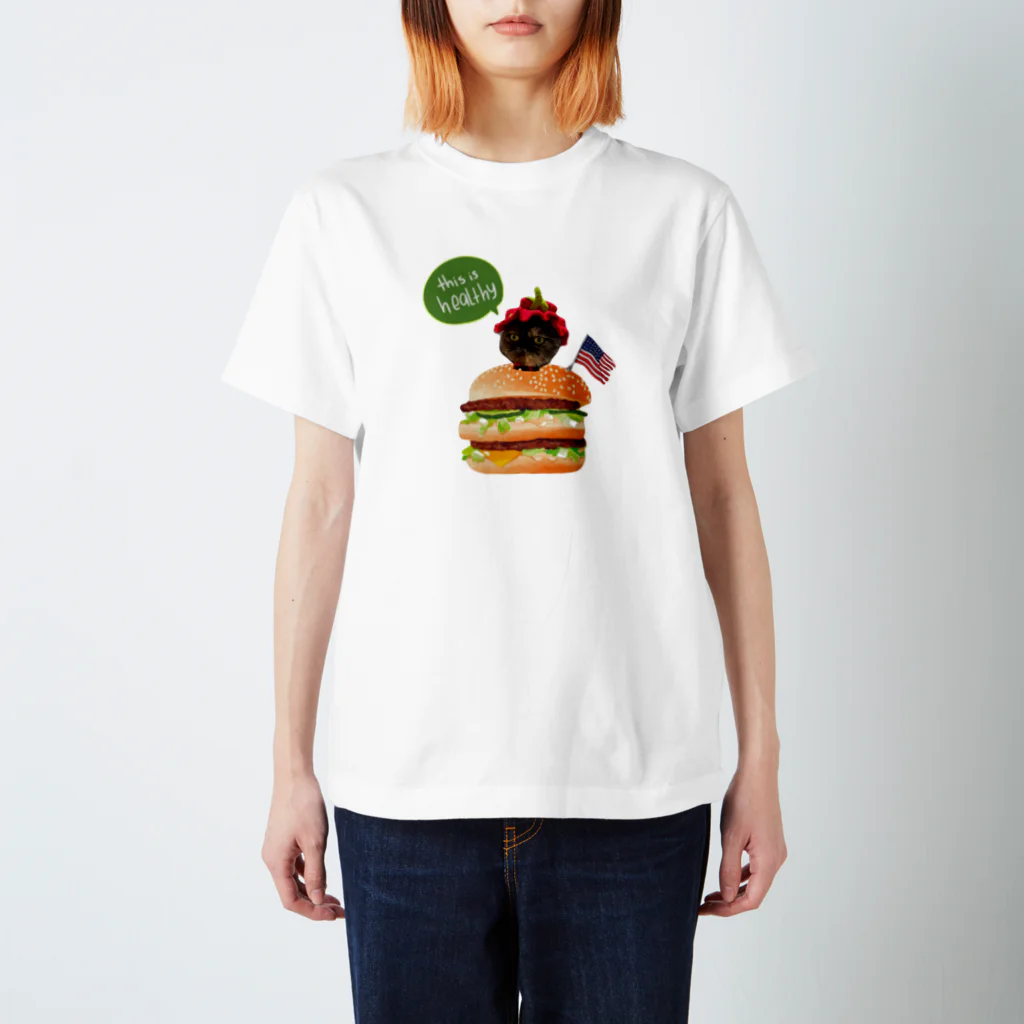 ✳︎ねこいと✳︎のちゅらバーガー スタンダードTシャツ