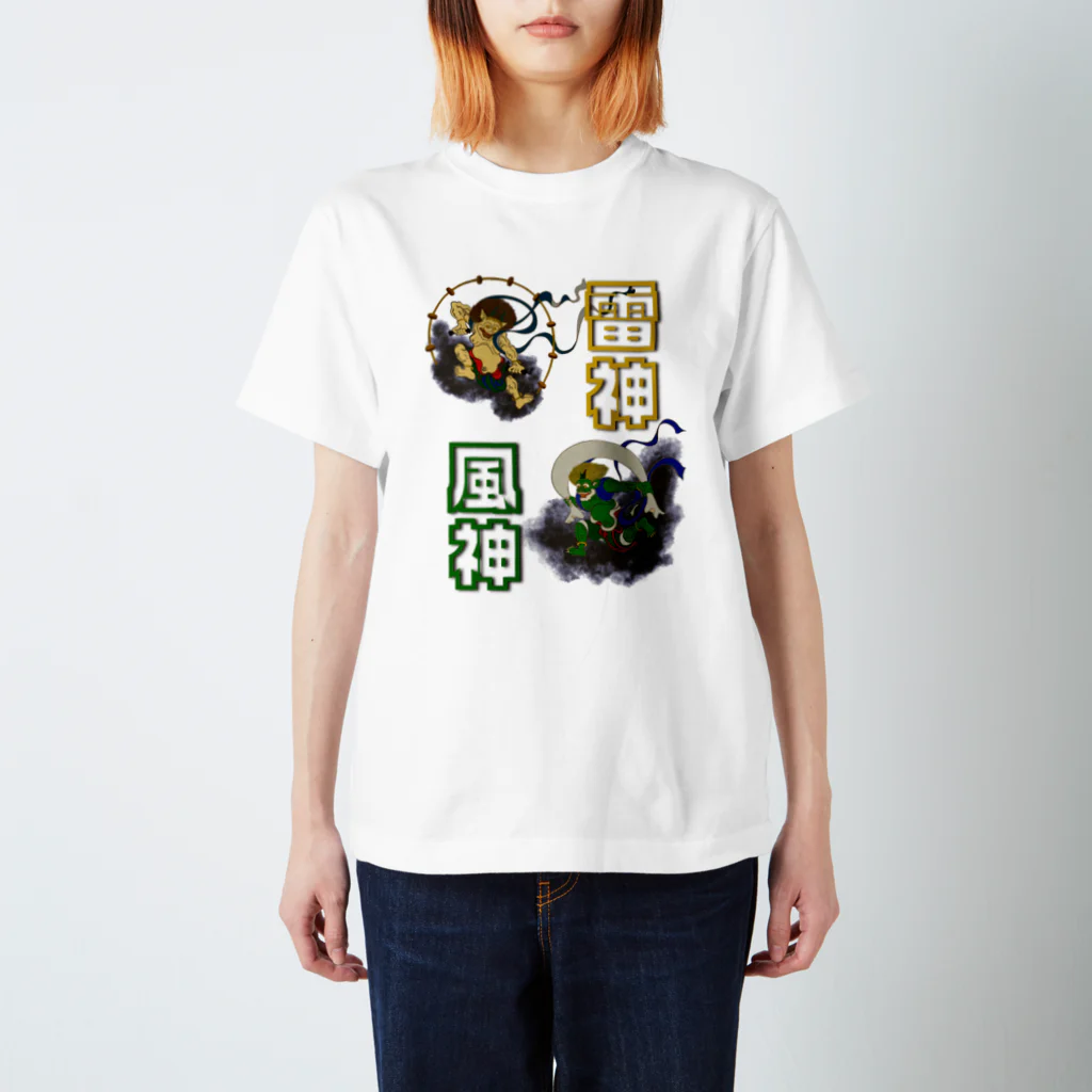 Taikokeの風神雷神 Regular Fit T-Shirt