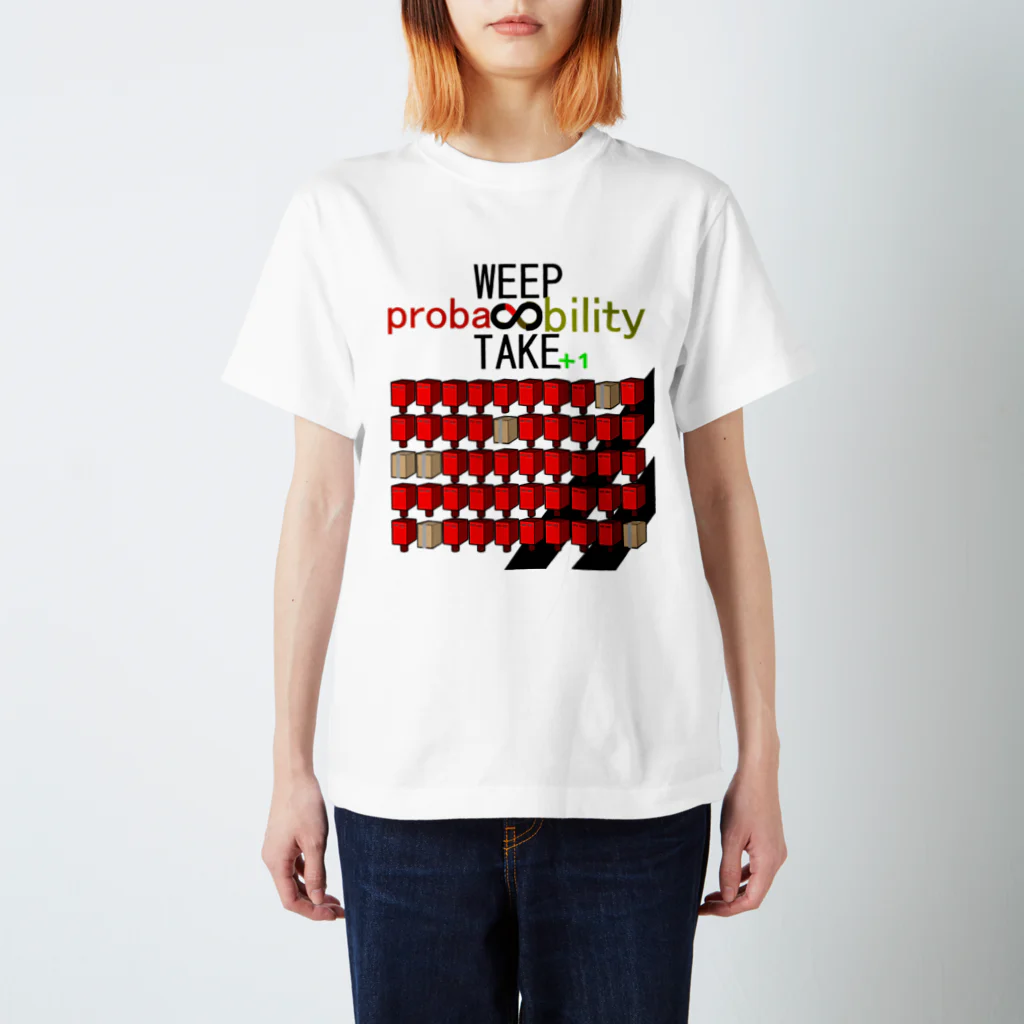 HADAKAGEKKO(WEEP＆TAKE)のWEEP＆TAKE probability Regular Fit T-Shirt