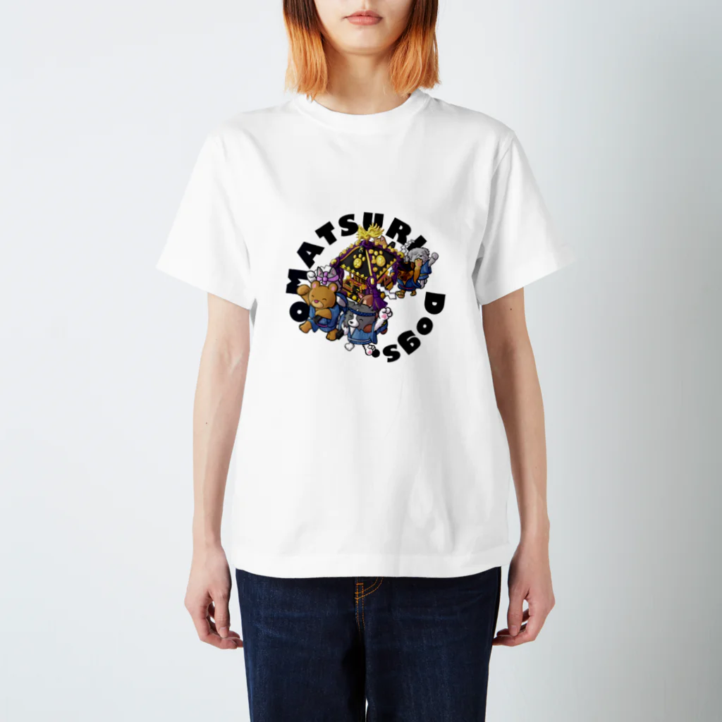 Mark martのお祭りワンコーズ Regular Fit T-Shirt