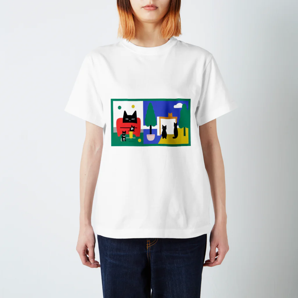 ryujiのお上品なおネコ様のデザイン４ スタンダードTシャツ