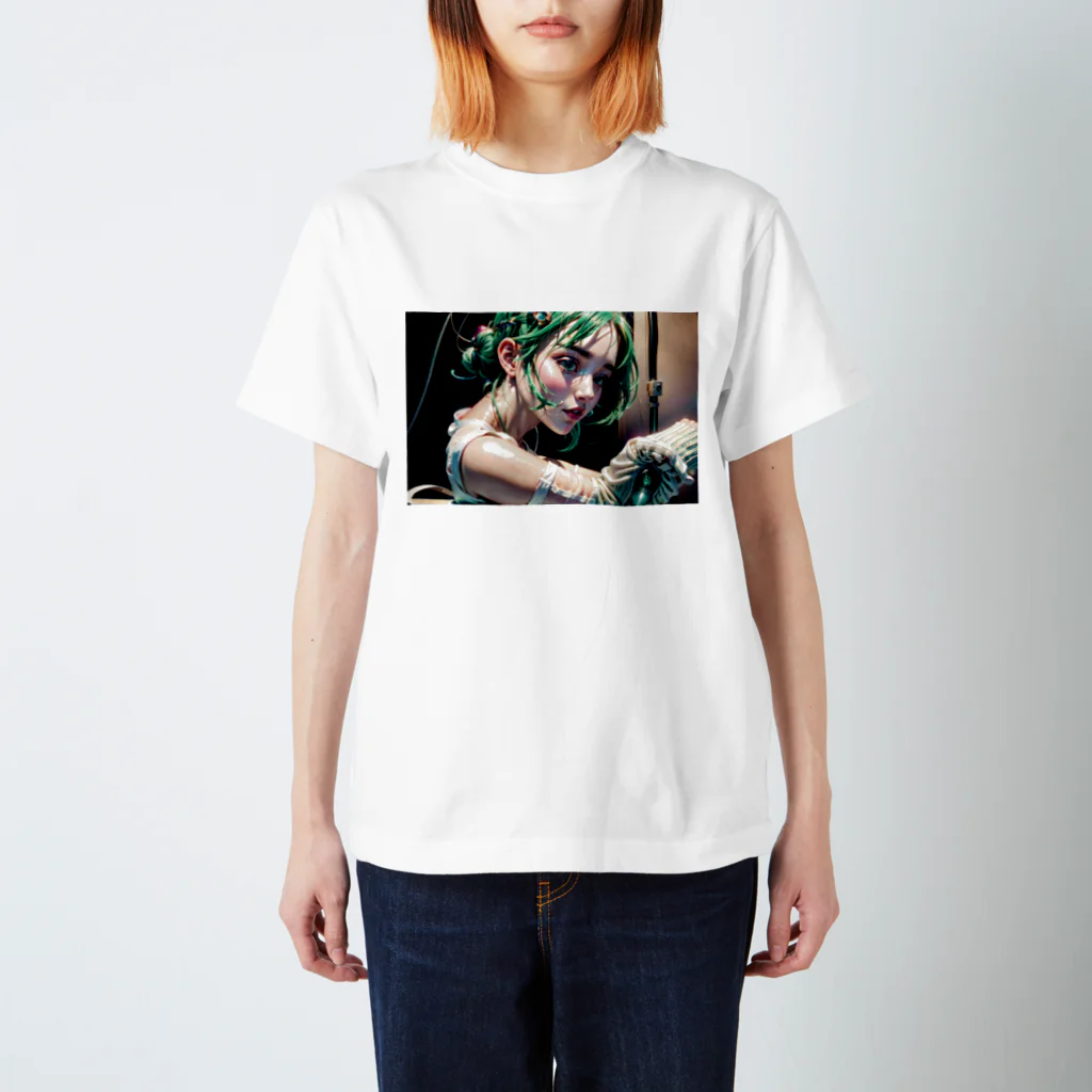 Gereroの緑髪の少女 スタンダードTシャツ