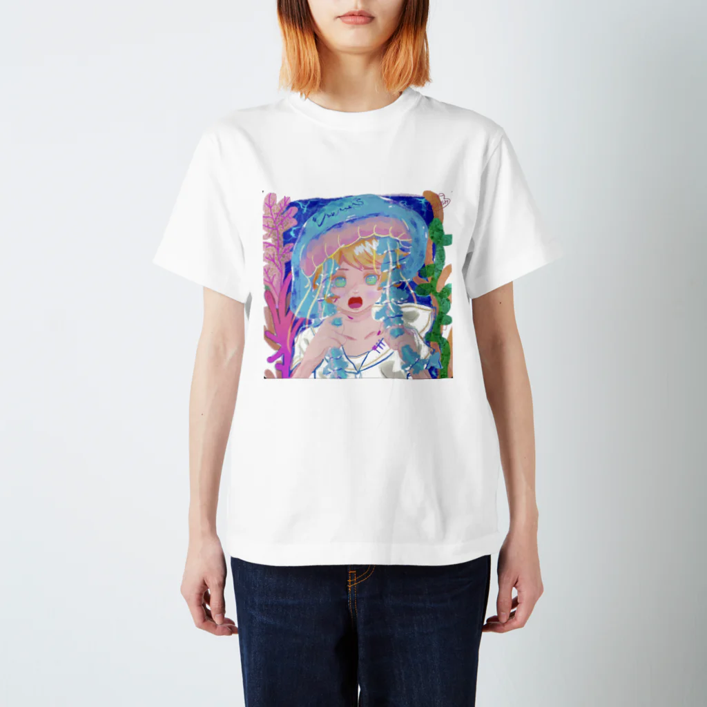 もふおみのJelly Fish Regular Fit T-Shirt