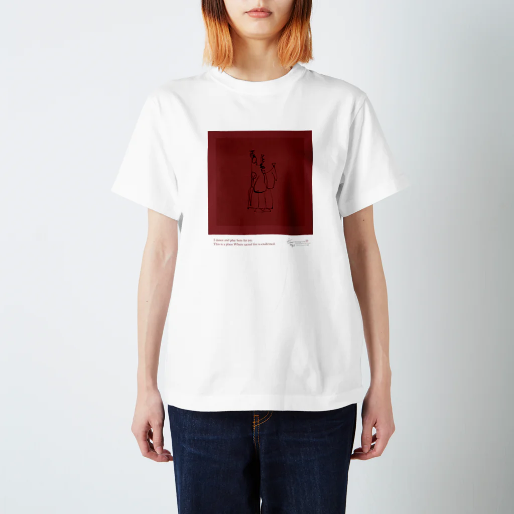 ATELIER RYUSEIのkamimukae_red02 Regular Fit T-Shirt