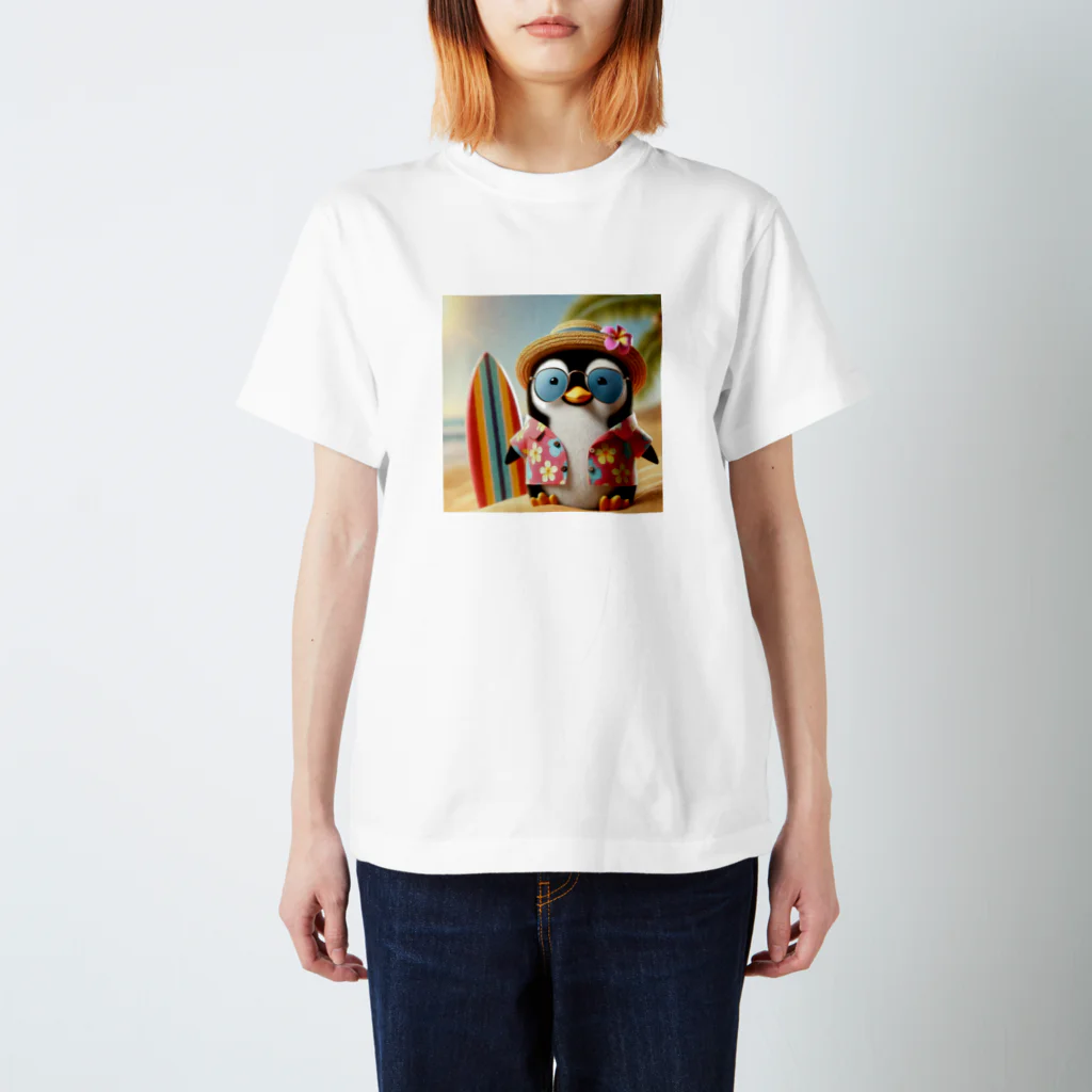 akinyan3128の南国のペンギンさん スタンダードTシャツ