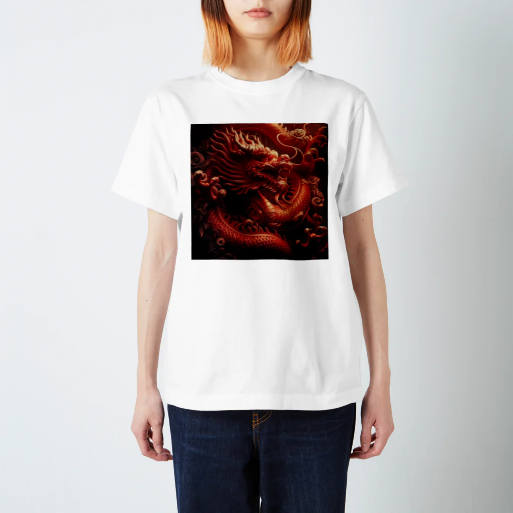 BABYLON  Channel　aiのドラゴン　紅龍　中国 Regular Fit T-Shirt