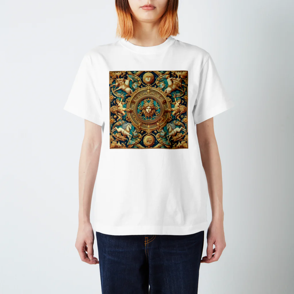 BABYLON  Channel　aiのRenaissance バロック模様　European Regular Fit T-Shirt