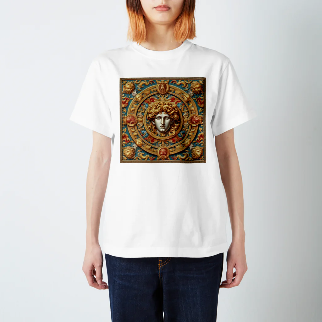 BABYLON  Channel　aiのRenaissance baroque模様　European Regular Fit T-Shirt