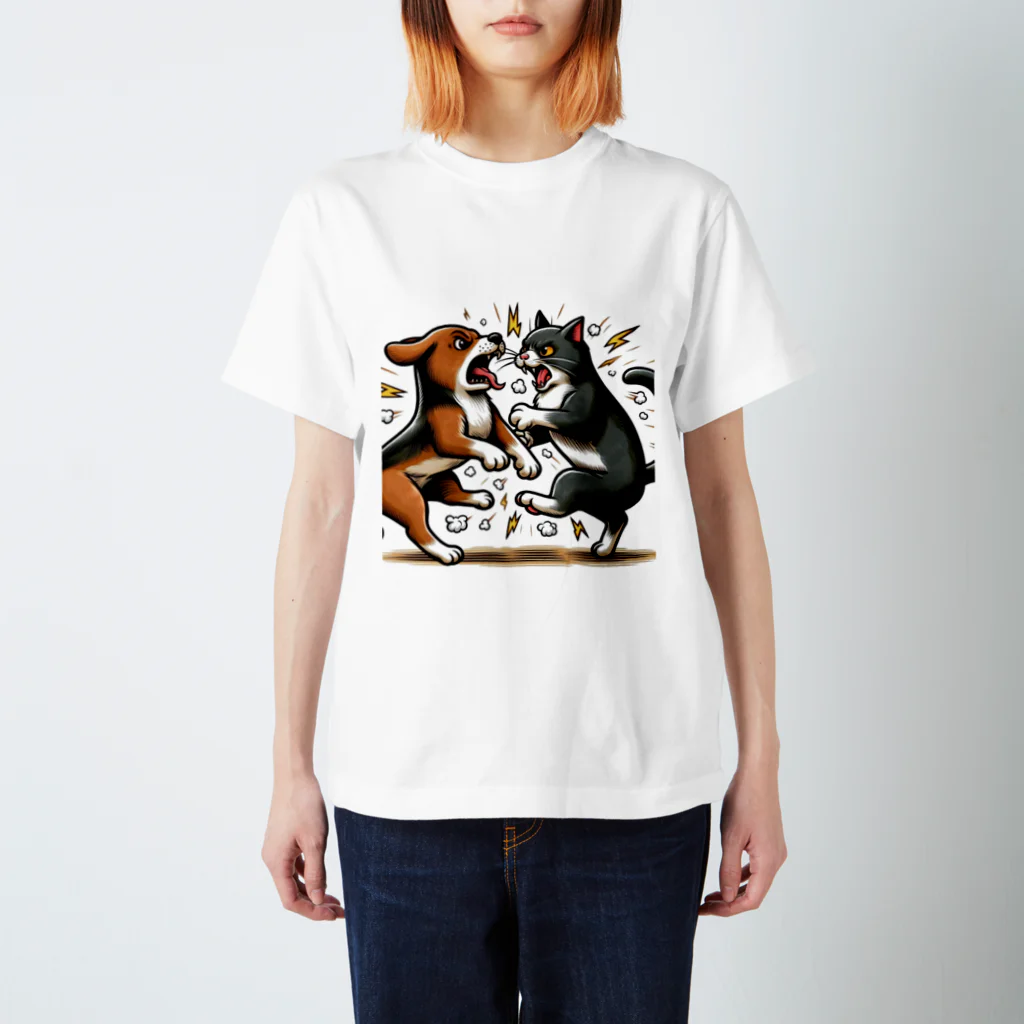 39キリリンの犬猿の仲 スタンダードTシャツ