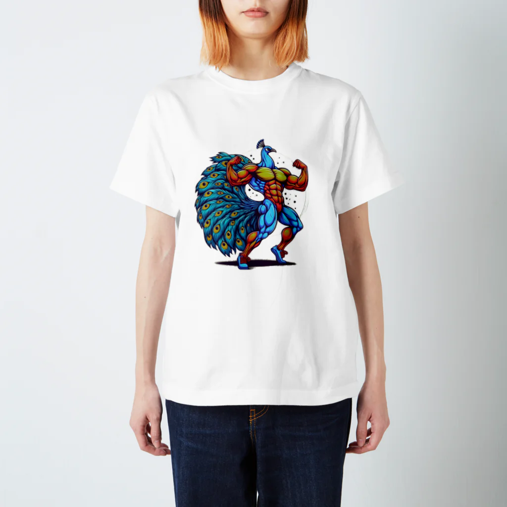 Sukombuの筋肉質すぎるクジャクは芸術である Regular Fit T-Shirt