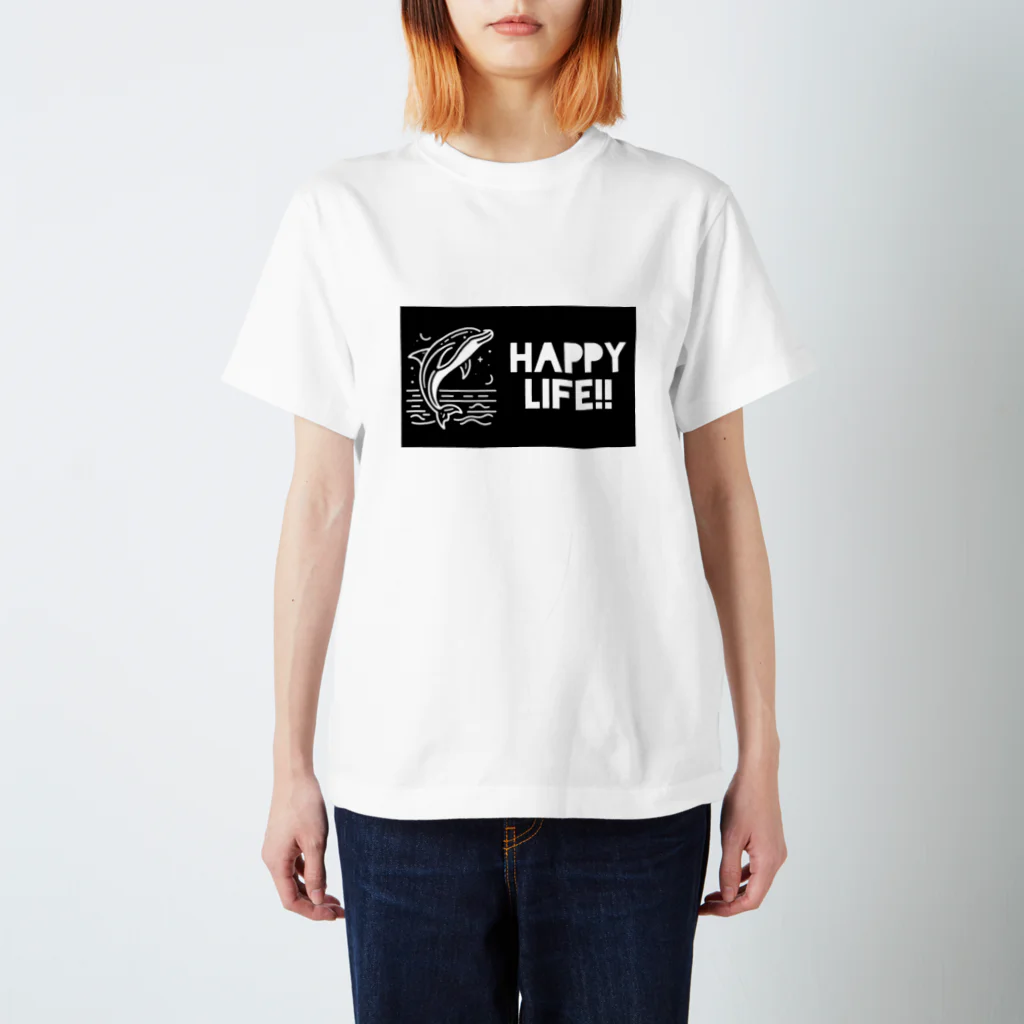 RIKUPANDAのHAPPY LIFE!! Regular Fit T-Shirt