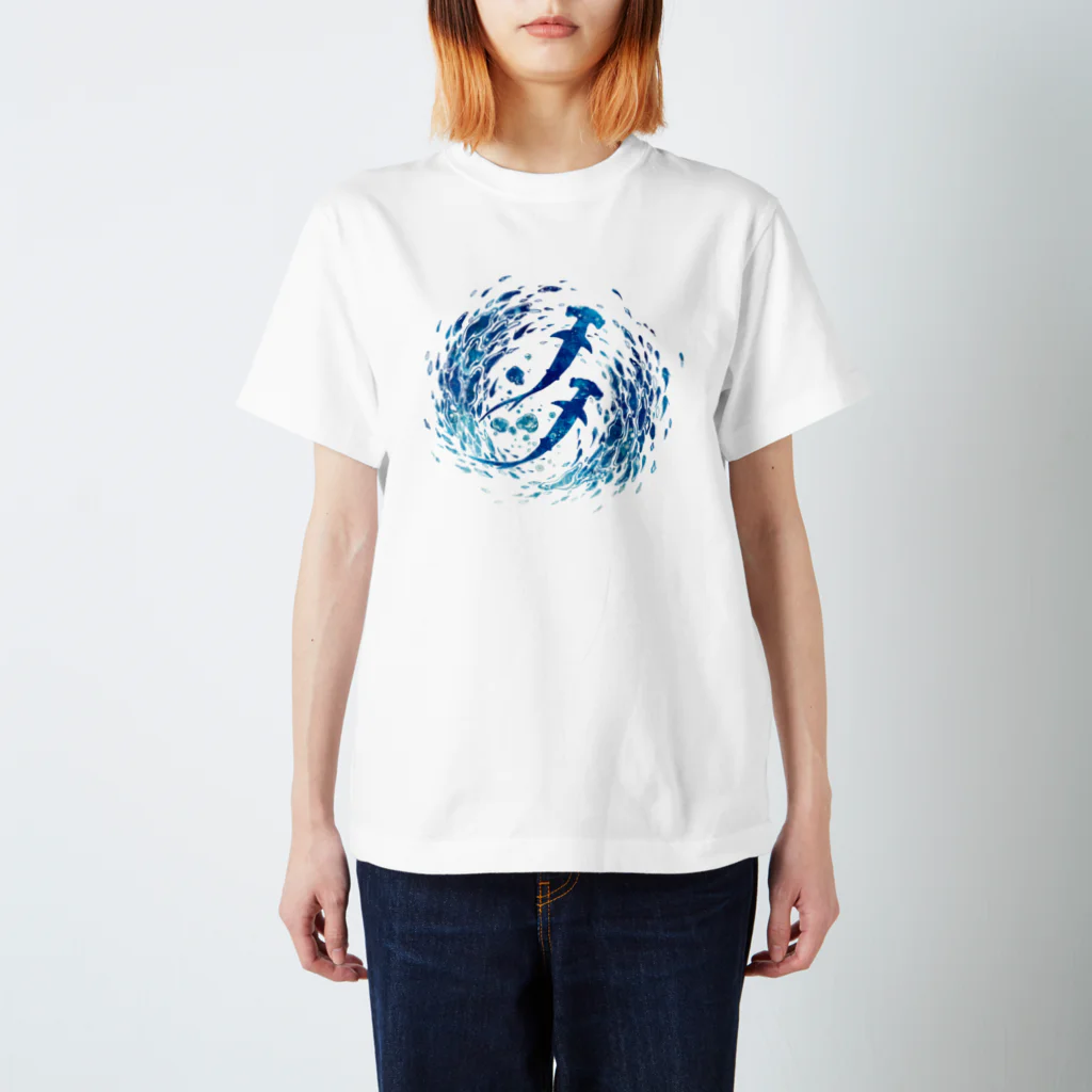 ラシマ工房の「Blue World Children_hammer head」 スタンダードTシャツ