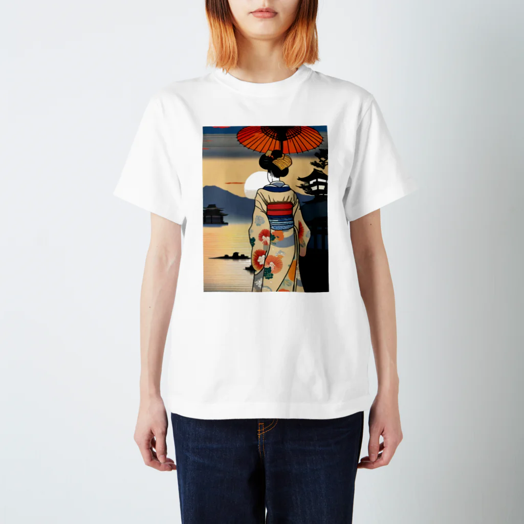 マニアの浮世絵(夕焼け) スタンダードTシャツ