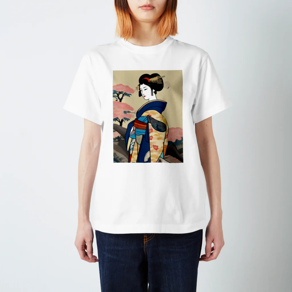 マニアの浮世絵(桜) Regular Fit T-Shirt