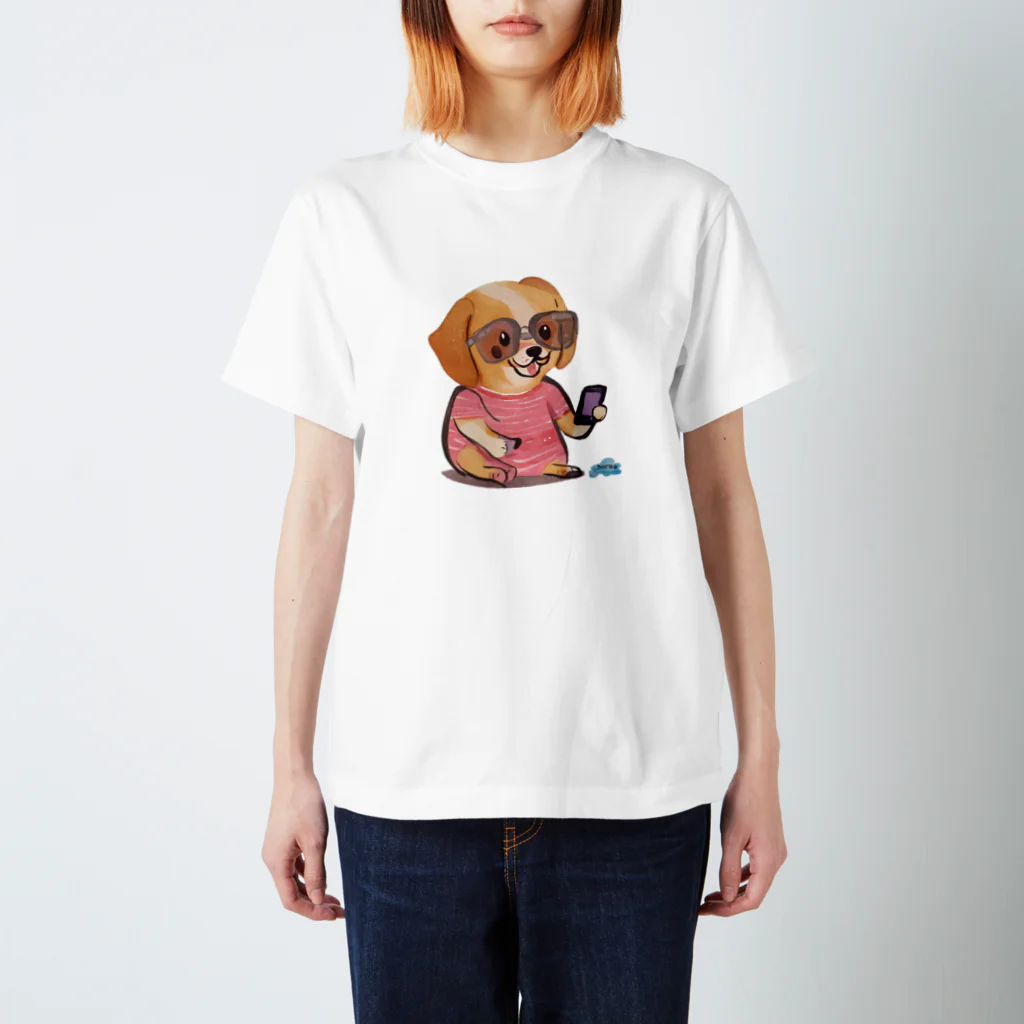 ワンちゃん大好きショップ SoraのそらまめちゃんＴシャツ（お名前なし/ロゴ入り） Regular Fit T-Shirt