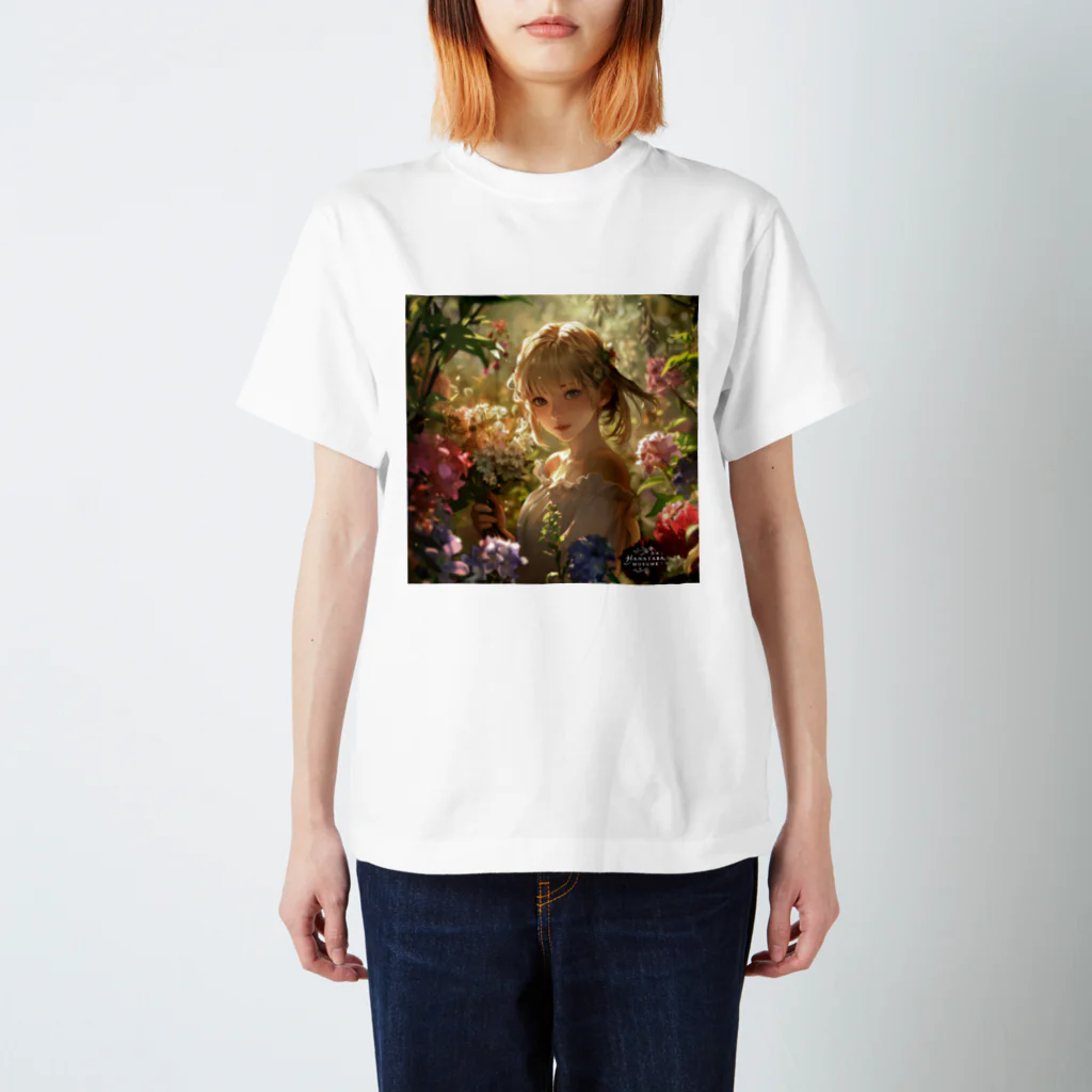 花束娘のFantasy Flower Field - Girl's Smile Regular Fit T-Shirt