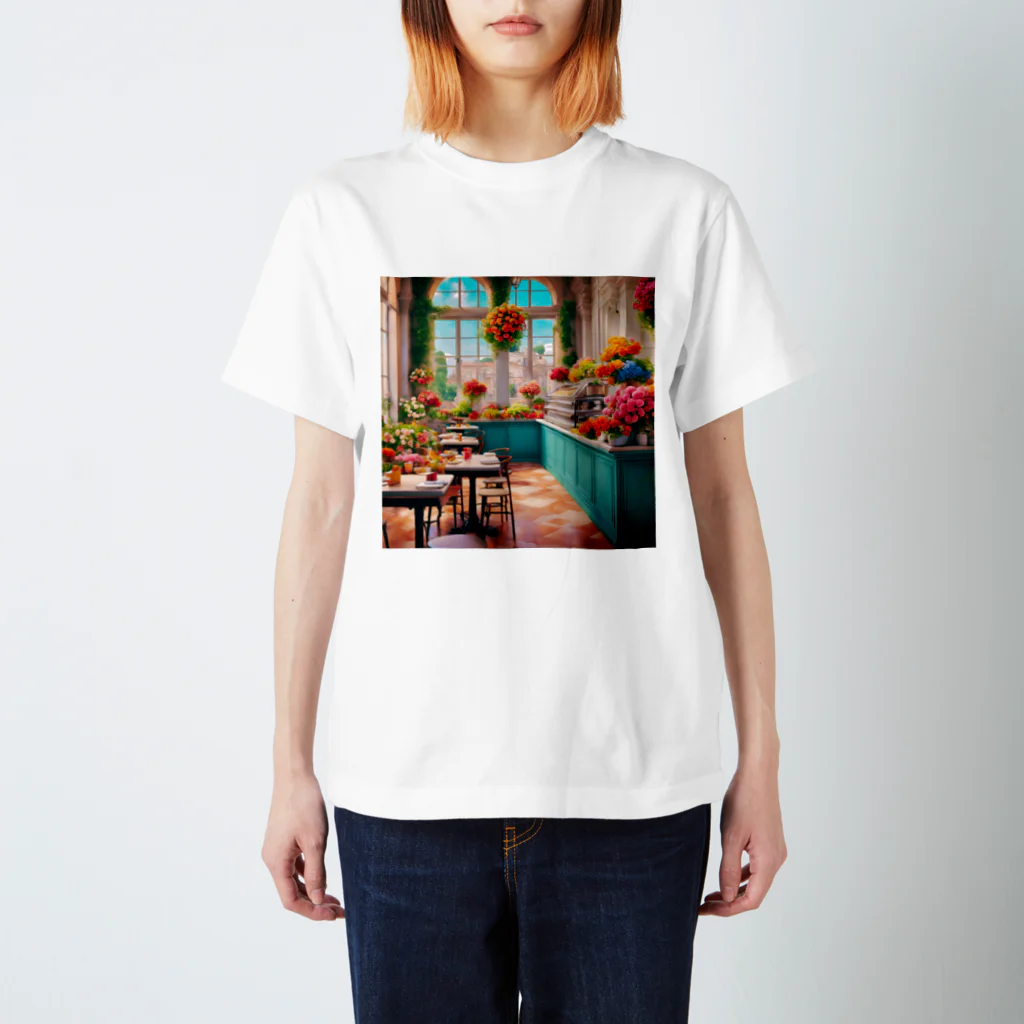 HOSHI-TANEKO🌠の🌺華やかな・カフェ☕✨ スタンダードTシャツ