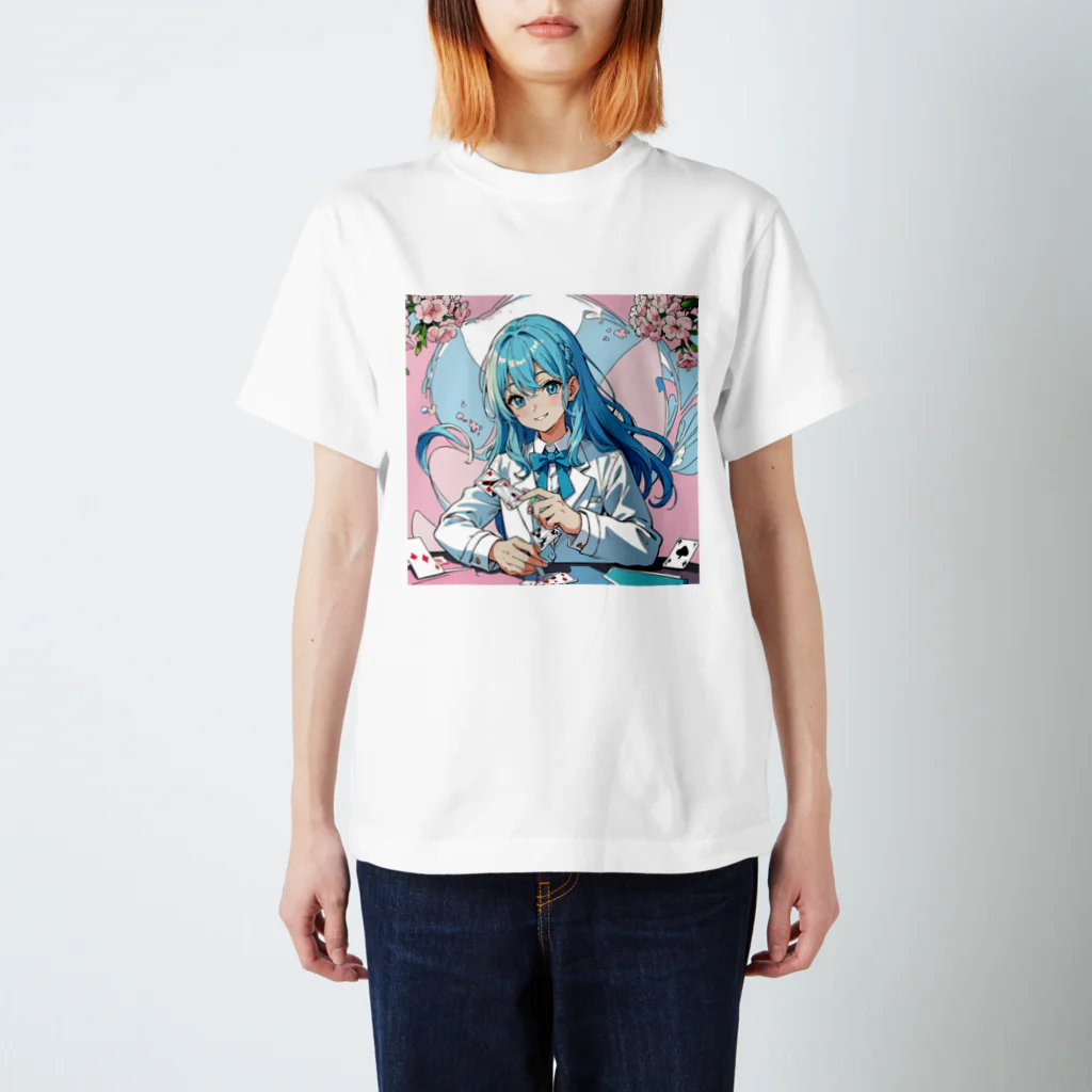 yozoraniyumeoの魔法マジシャン少女 Regular Fit T-Shirt