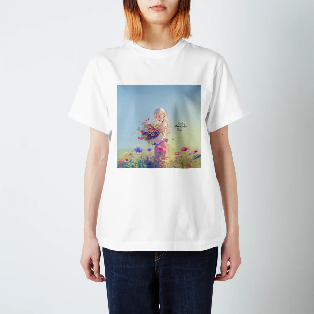 花束娘のMelody of Bouquets and Blue Sky Regular Fit T-Shirt