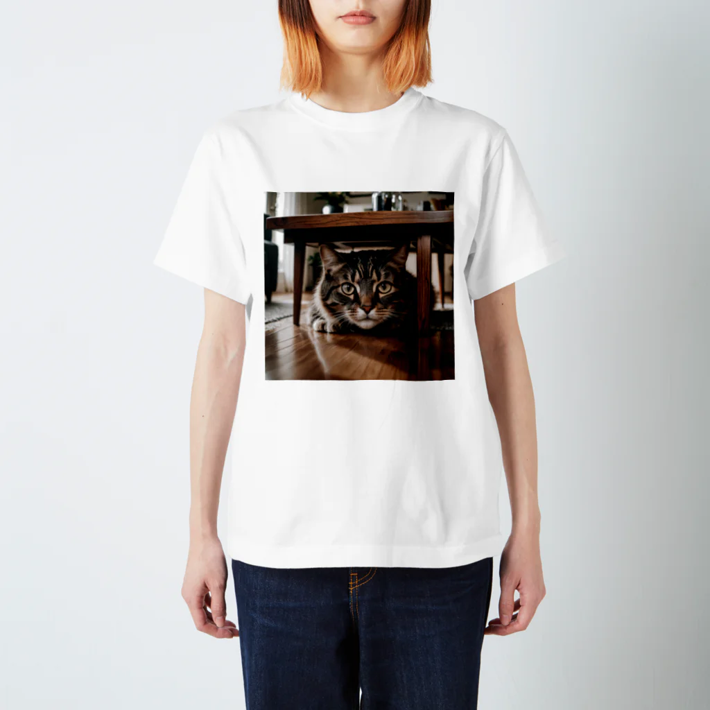 zigerparkの隠れる猫 Regular Fit T-Shirt