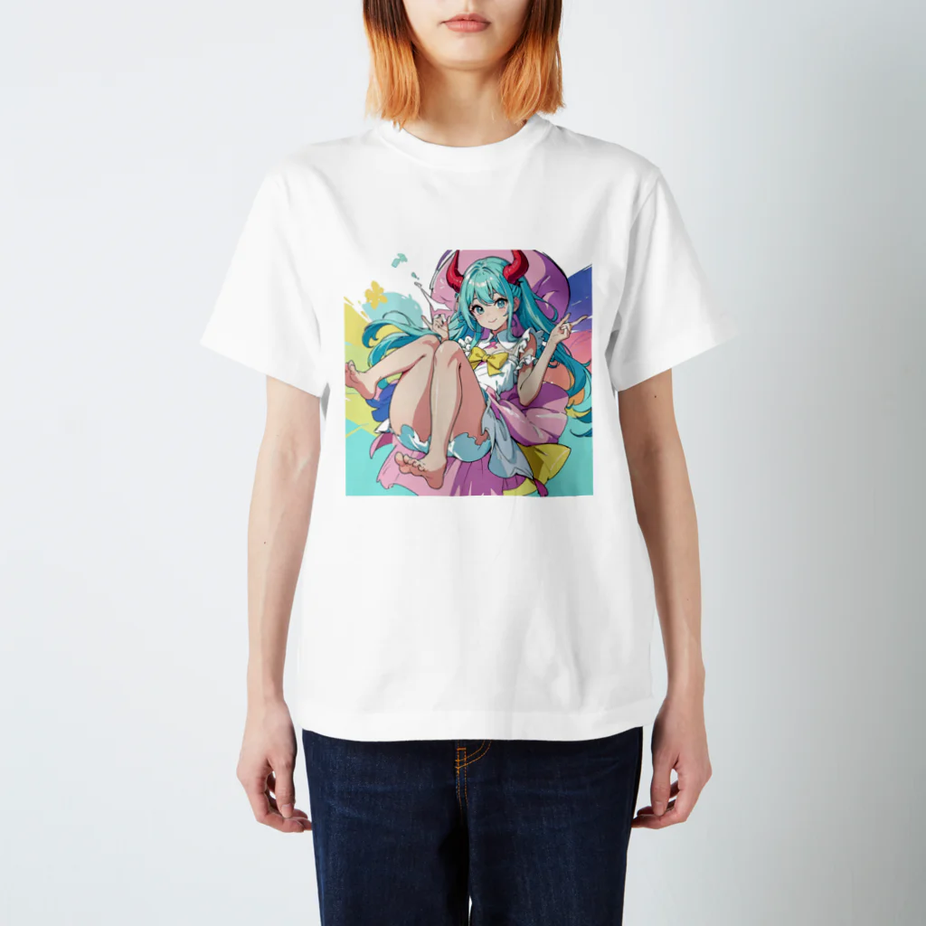 yozoraniyumeoの魔法悪魔少女 スタンダードTシャツ